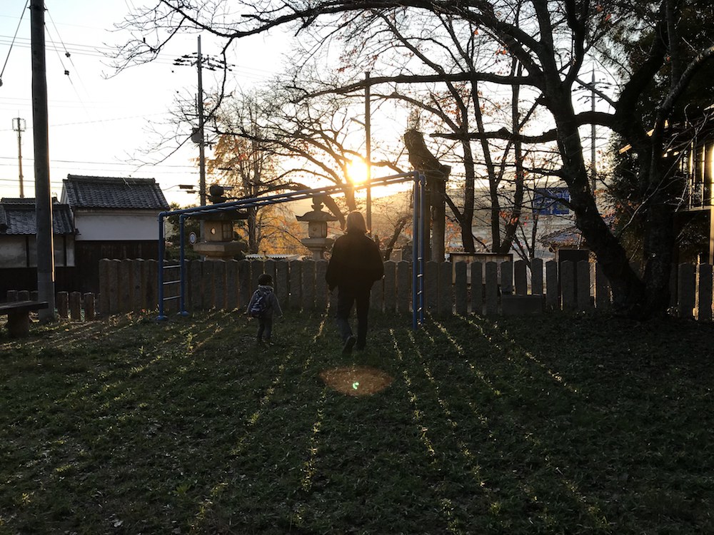 小春日和の夕暮れ